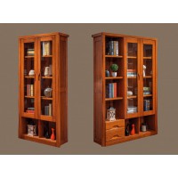 虔南世家雅致胡桃系列家具：509#兩門書柜、508#三門書柜