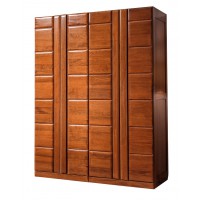 虔南世家雅致胡桃系列家具：511#+512#組合四門衣柜