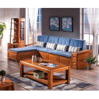 虔南世家雅致胡桃系列家具：916-1#轉角沙發