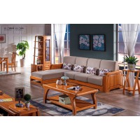 虔南世家雅致胡桃系列家具：921-1#轉角沙發