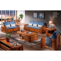 虔南世家雅致胡桃系列家具：900#高箱沙發