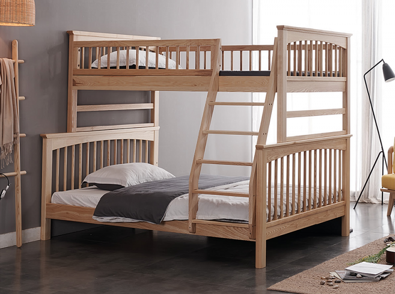 W81#實(shí)木高低床、W82#實(shí)木高低床