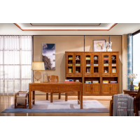 金塔之光書臺、六門組合書柜S001#