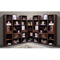 華軒家私烏金木轉角書架#