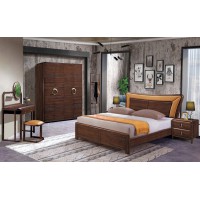 華軒家私烏金木大床158#