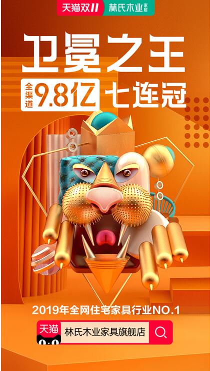 林氏木業雙十一成交總額再破記錄