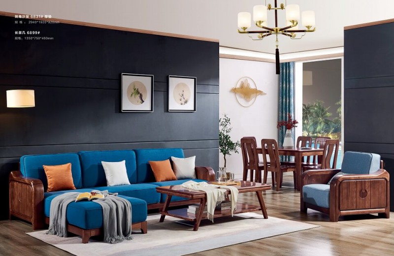 轉角沙發6831# 厚墊