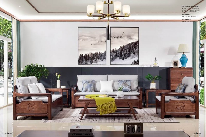 沙發6832# 1+2+3 薄墊