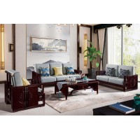 樂滿家新中式沙發1906#（1+2+3）