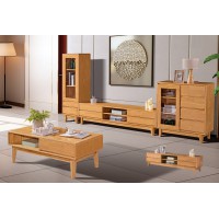 長城橡木客廳系列家具：中柜G610#、視品柜G612#、高柜G611#