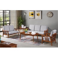 長城橡木客廳系列家具：沙發(fā)023#（1+2+3）