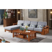 長城橡木客廳系列家具：沙發033#（轉角）