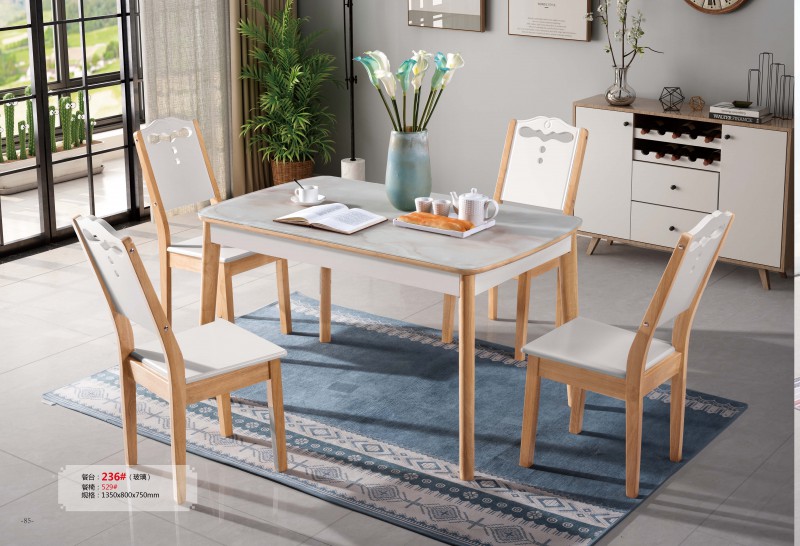 餐臺236#（玻璃）、餐椅529#
