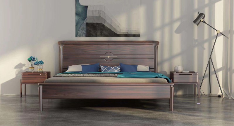 華強世家輕奢極簡烏金木家具廠家產品圖片(1)