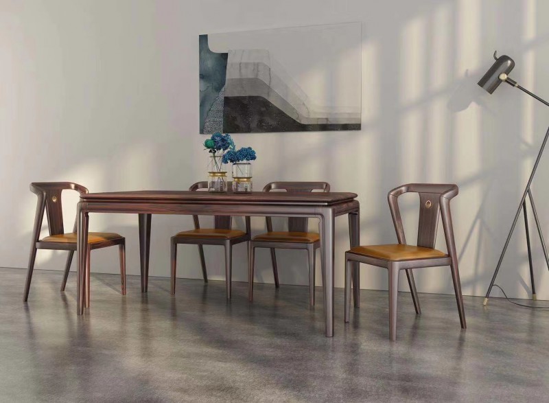 華強世家輕奢極簡烏金木家具廠家產品圖片11 (2)