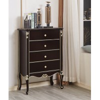 華夏國康輕奢黑檀色系列四斗柜900#