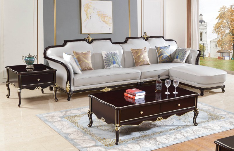 輕奢黑檀色系列轉角沙發GK900#