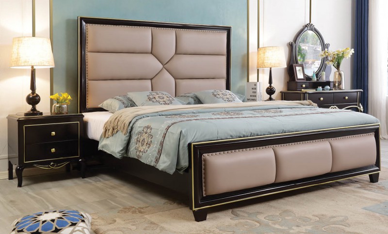 輕奢黑檀色系列大床202#