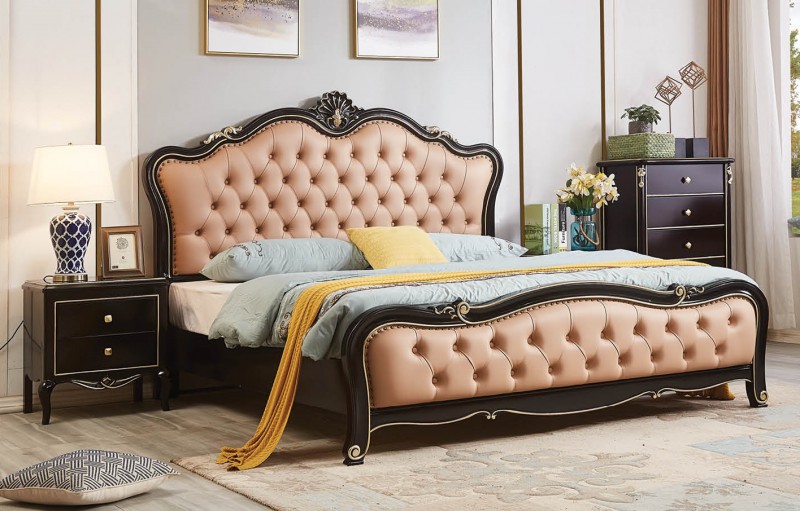 輕奢黑檀色系列大床808#