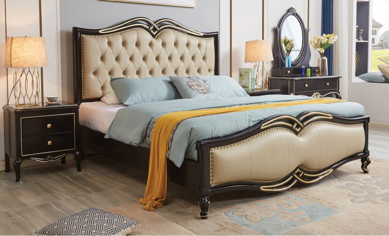 輕奢黑檀色系列大床622#