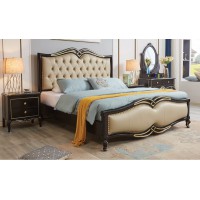 華夏國康輕奢黑檀色系列大床622#