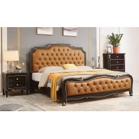 華夏國康輕奢黑檀色系列大床801#