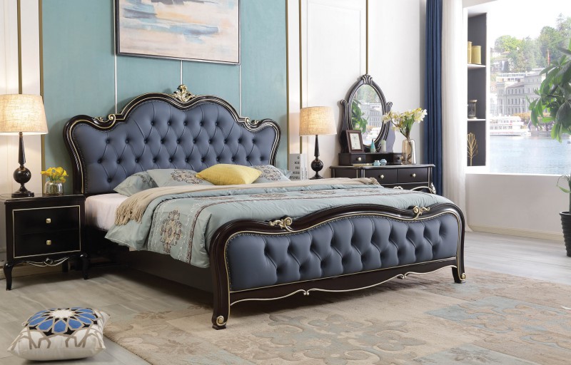 輕奢黑檀色系列大床802#