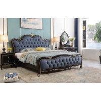 華夏國康輕奢黑檀色系列大床802#