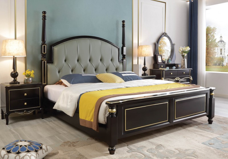 輕奢黑檀色系列大床623#