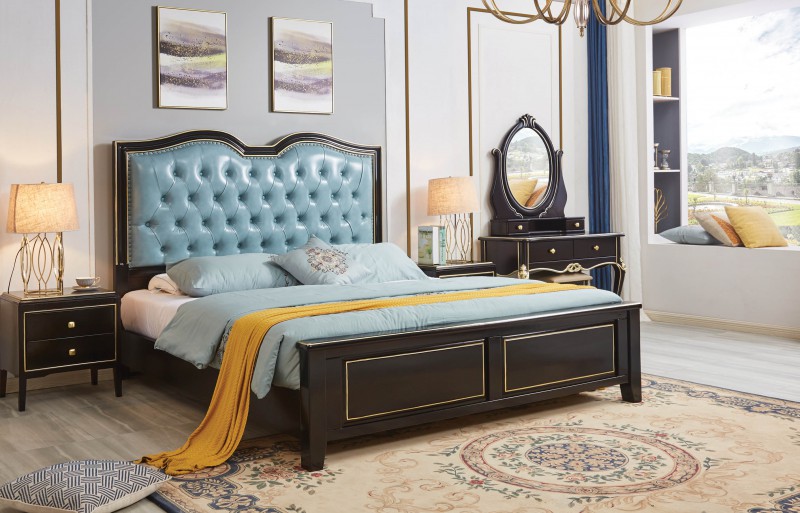 輕奢黑檀色系列大床208#