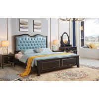 華夏國康輕奢黑檀色系列大床208#