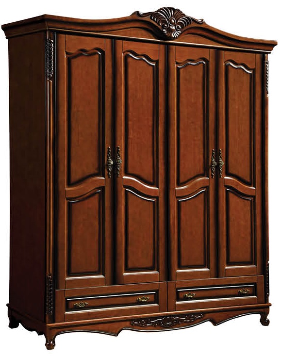復古胡桃色系列四門衣柜816#