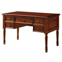 華夏國康美式復古胡桃色系列書桌988A#
