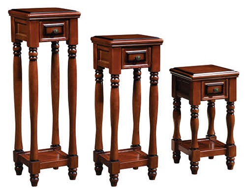 復(fù)古胡桃色系列高中低花架GK811#