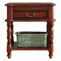 華夏國康美式復(fù)古胡桃色系列方茶幾GK606#