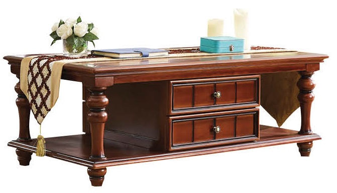 復古胡桃色系列長茶幾GK020#