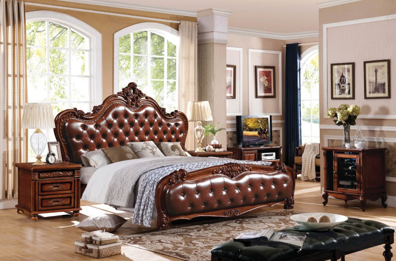 復古胡桃色系列大床952#