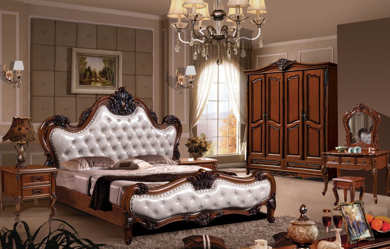 復古胡桃色系列大床933#