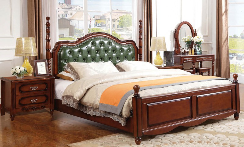 復古胡桃色系列大床930#