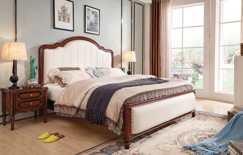 復古胡桃色系列大床630#