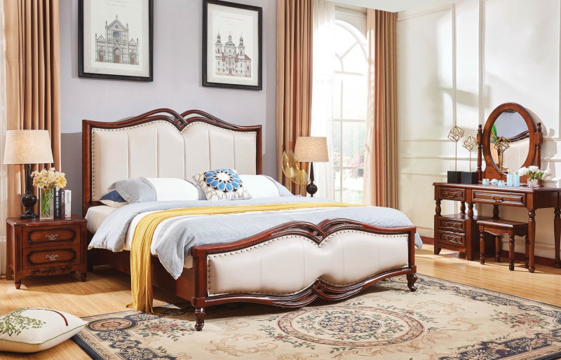 復古胡桃色系列大床622#