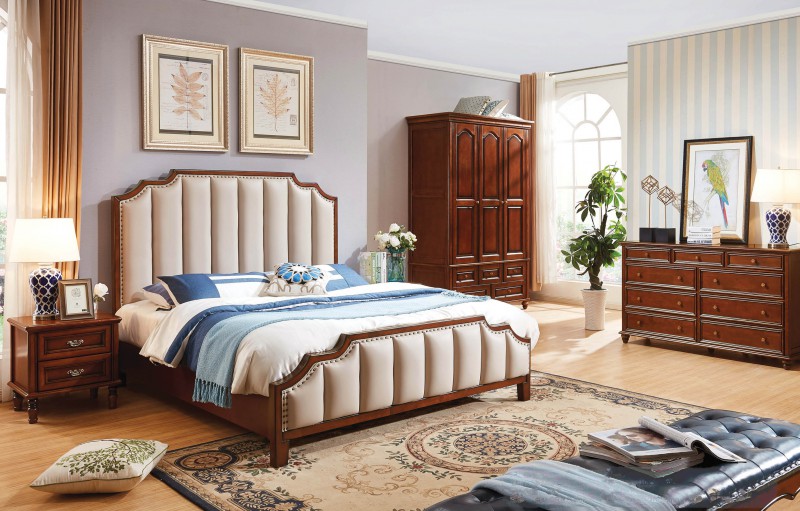 復古胡桃色系列大床203#