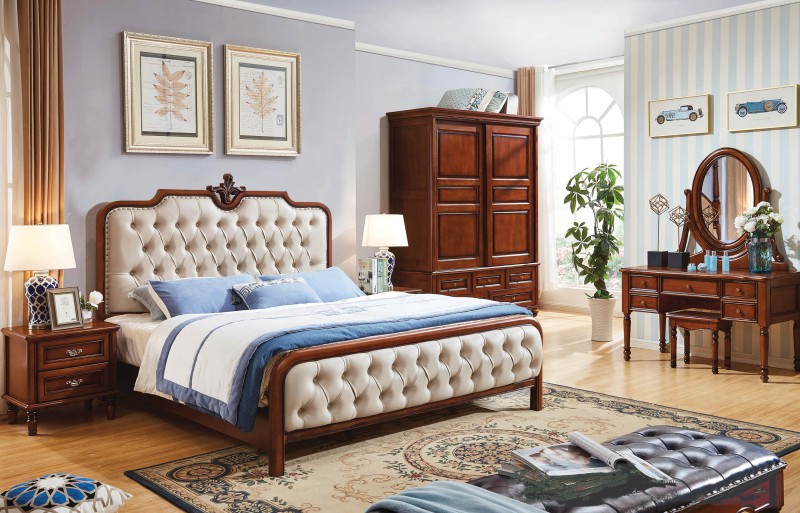 復古胡桃色系列大床200#