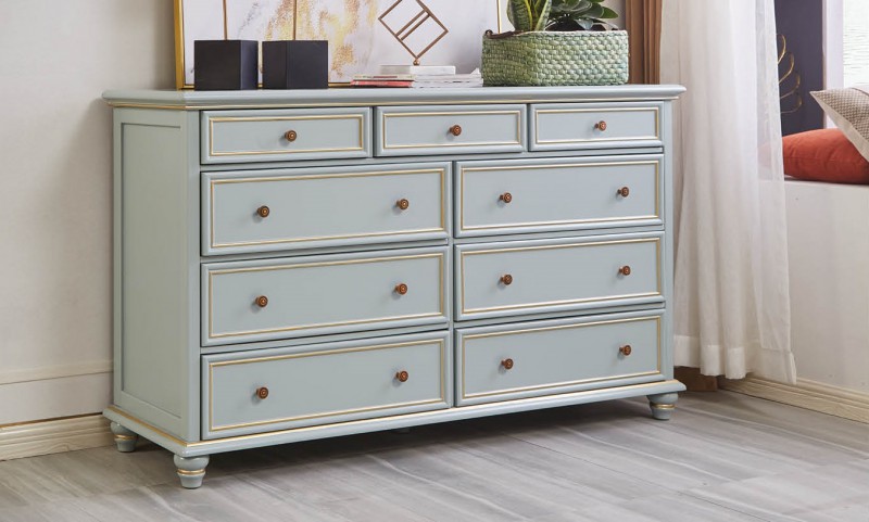 簡美高級灰系列九斗柜001#