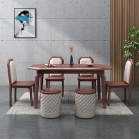 阿姆雷特現代輕奢胡桃木方桌A811