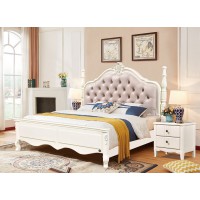 卓越皇朝大床1923#（靜音床）象牙白