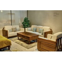 佐霖家具緬甸金絲柚木系列123沙發(fā)818#、長茶幾206#