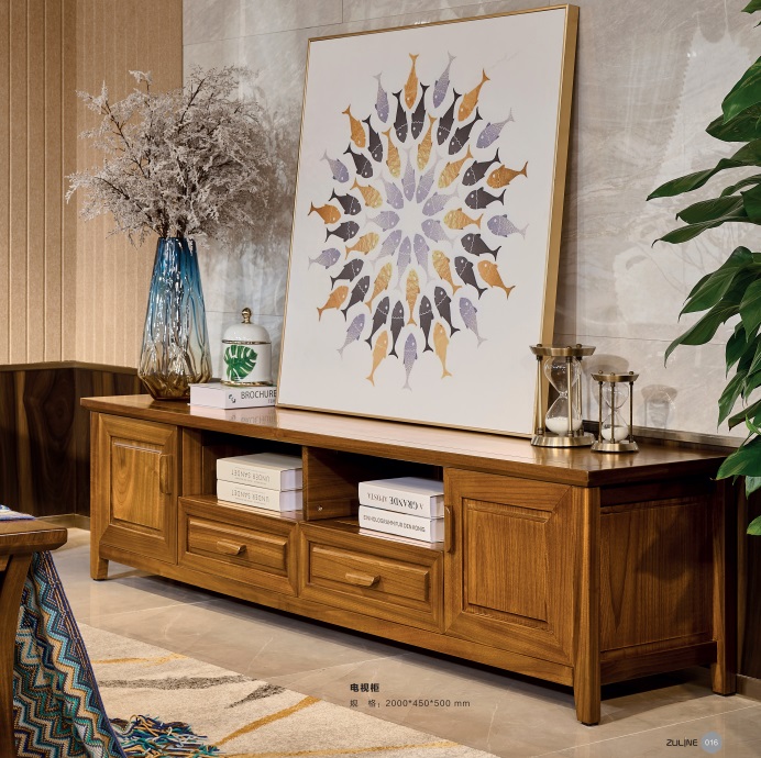 緬甸金絲柚木系列電視柜