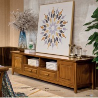 佐霖家具緬甸金絲柚木系列電視柜