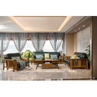 佐霖家具緬甸金絲柚木系列123沙發(fā)809#、長茶幾205#